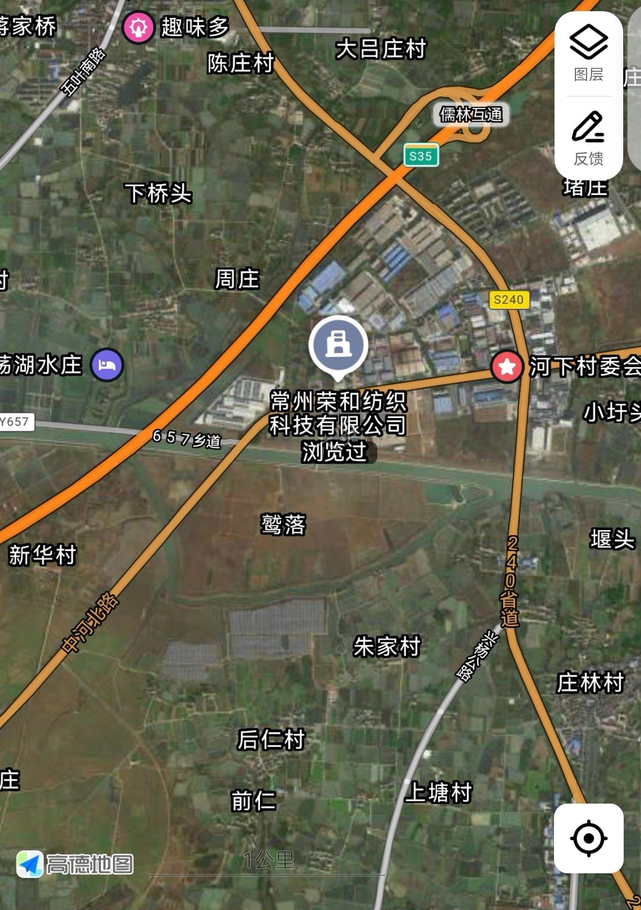 金坛荣和纺织独栋单层行车厂房出租